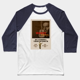 Woody Guthrie - Dustbowl Troubadour Baseball T-Shirt